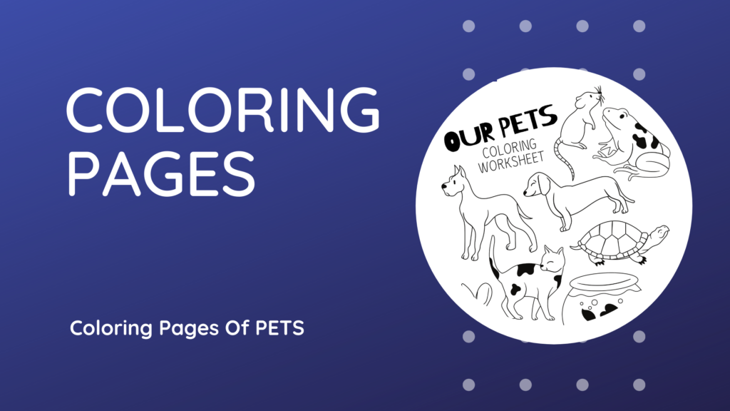 Coloring Pages of Pet Animals