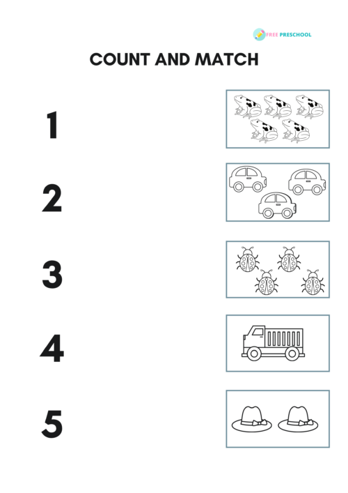 Printable Number Sheets For Preschool