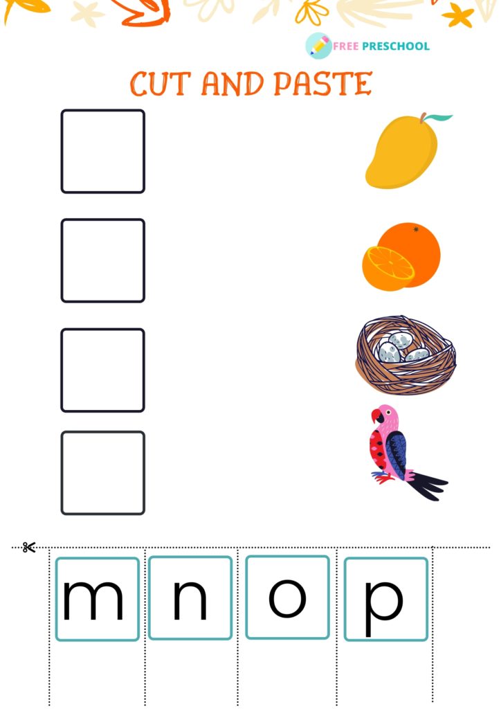 cut and paste worksheets for preschool free preschool