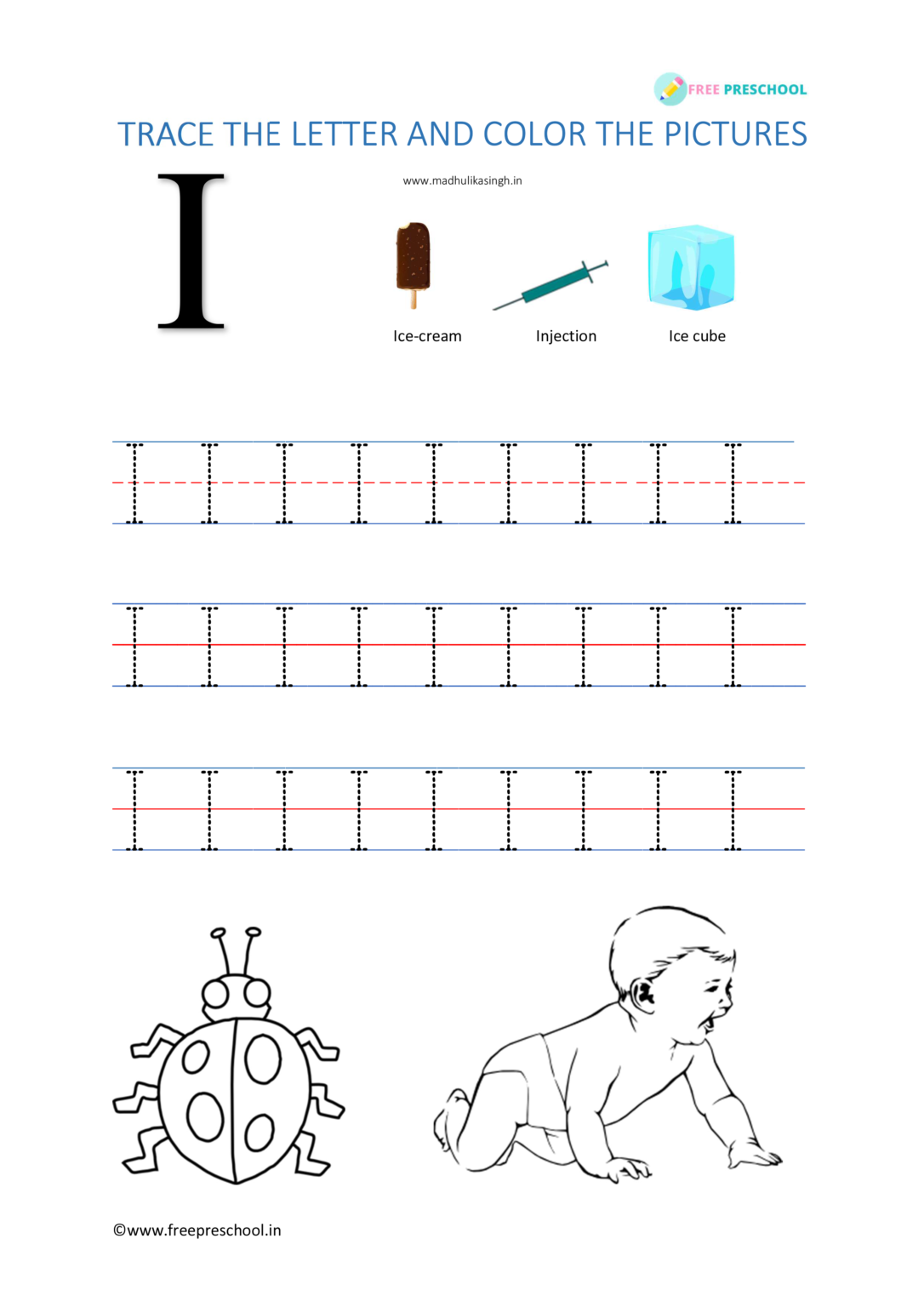 Free Printable Tracing Letters Worksheets Pdf