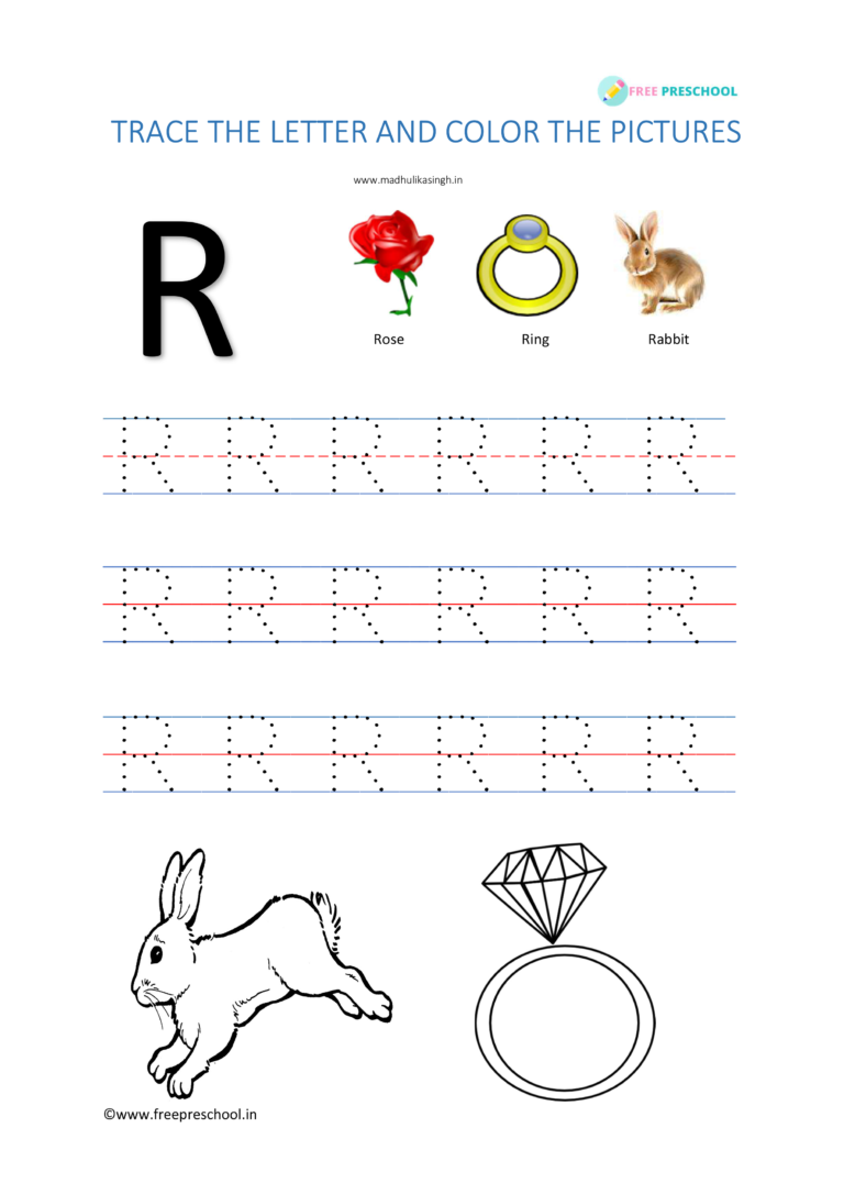 Handwriting Pre K Letter Rr