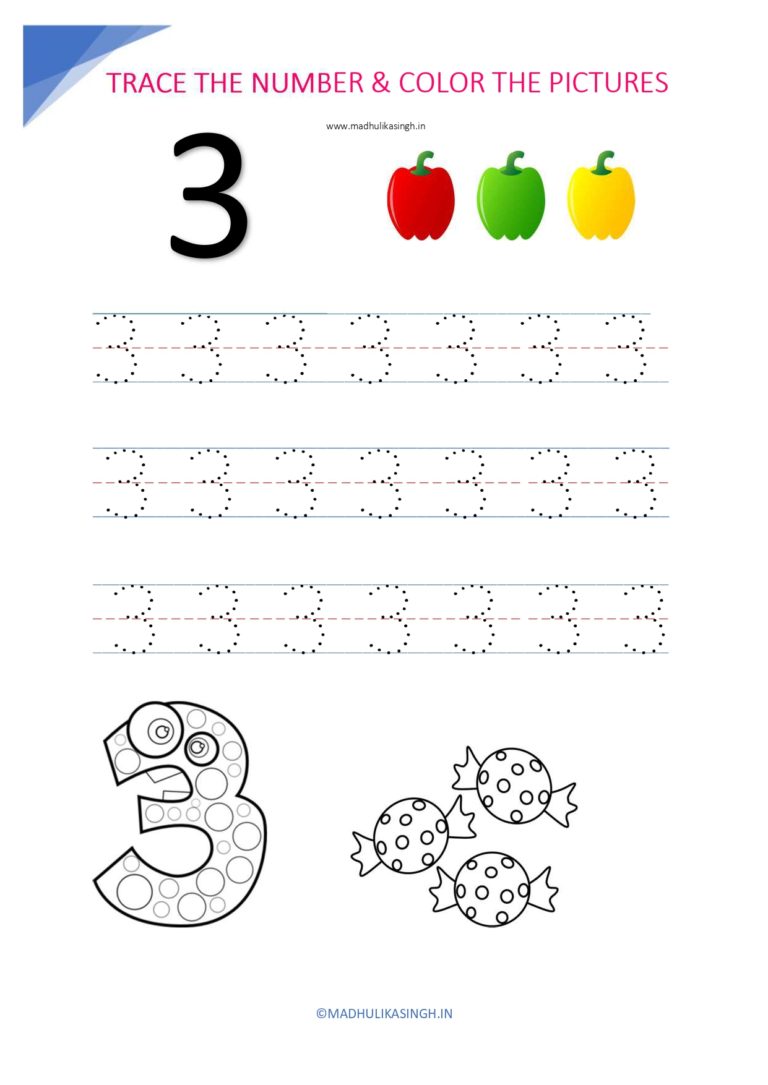 Printable Number Tracing Worksheets 1 12 Free Preschool