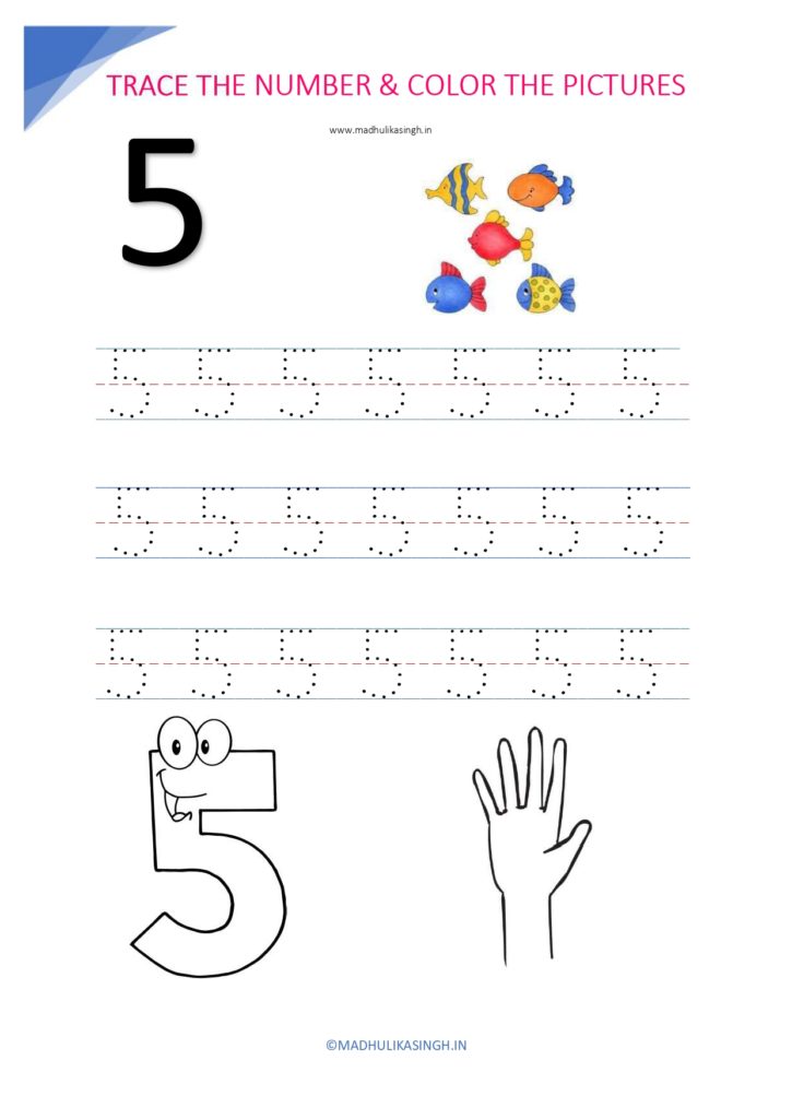 preschool-number-5-tracing-worksheets