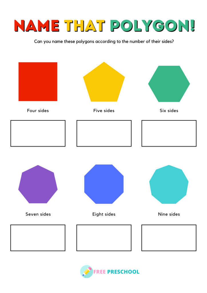 polygons worksheet