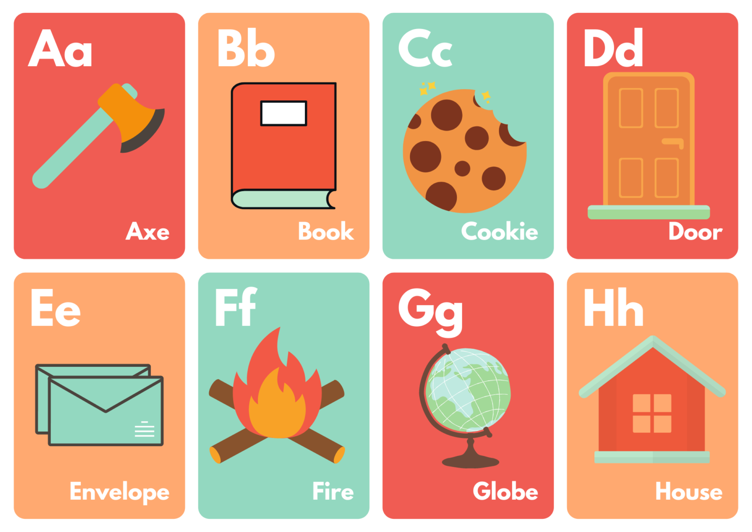 10 Printable Alphabet Flash Cards For Baby PDF Free Preschool
