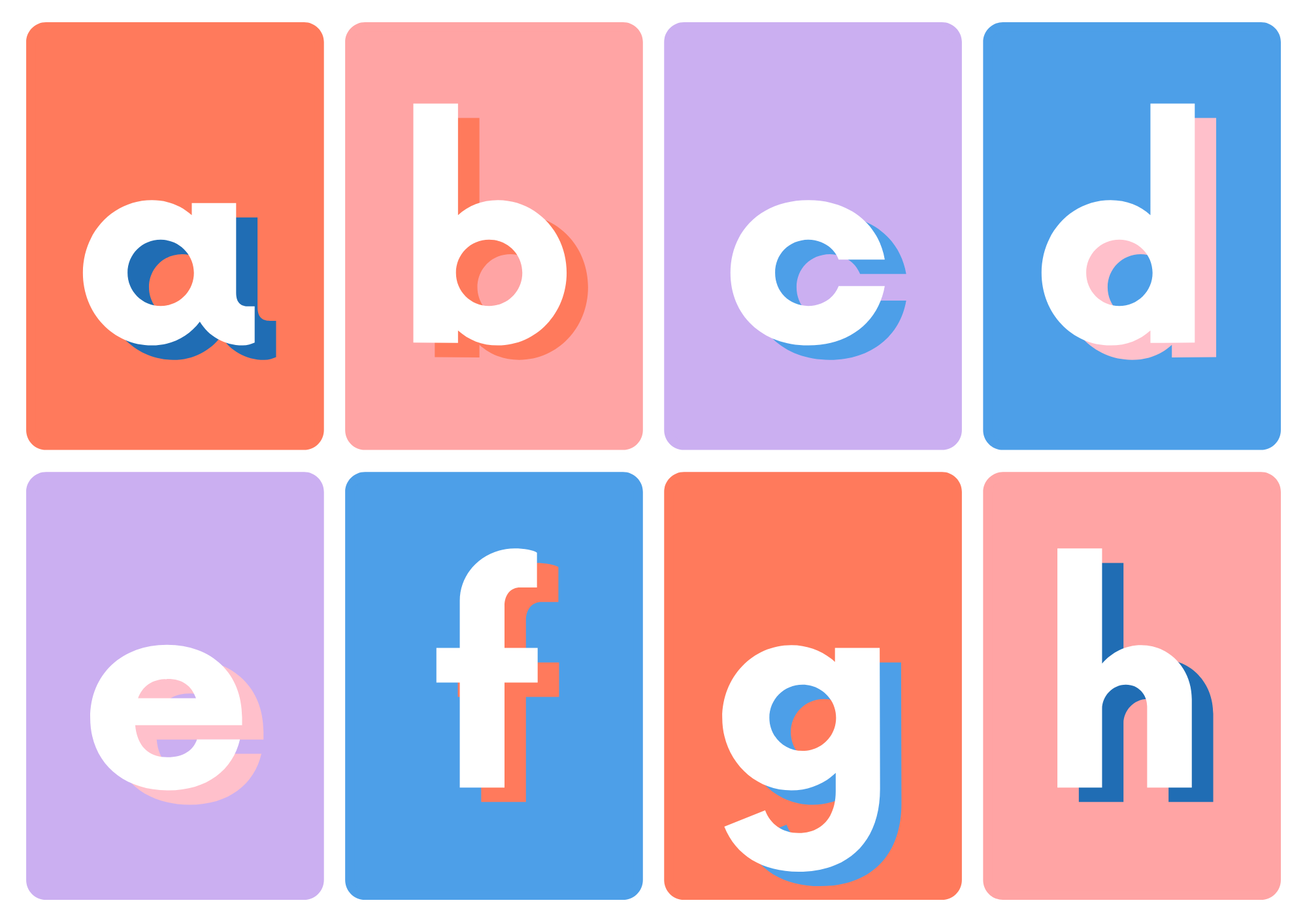 10+ Printable Alphabet Flash Cards for Baby