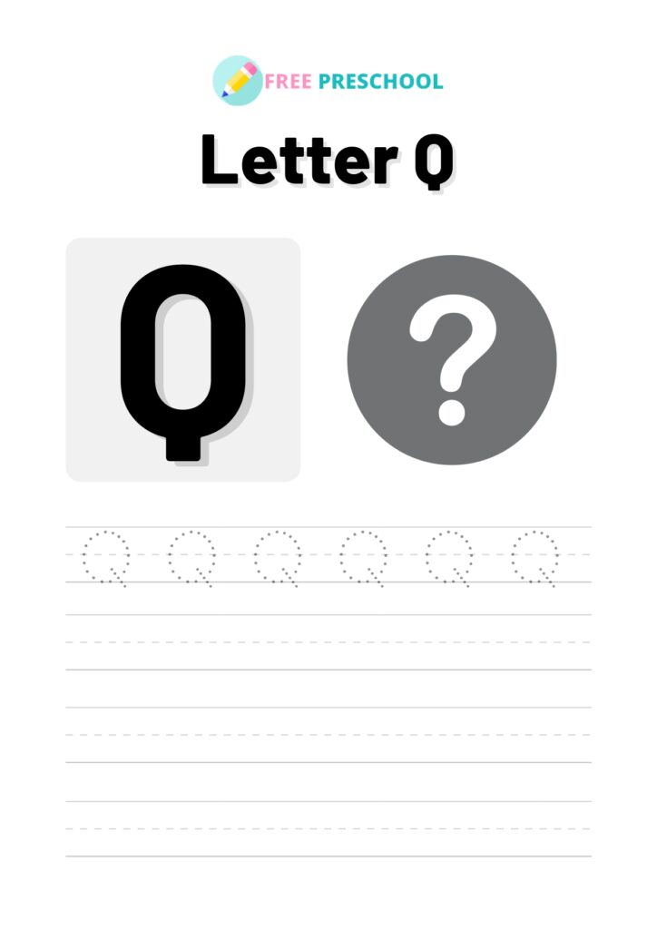 Letter Tracing Q