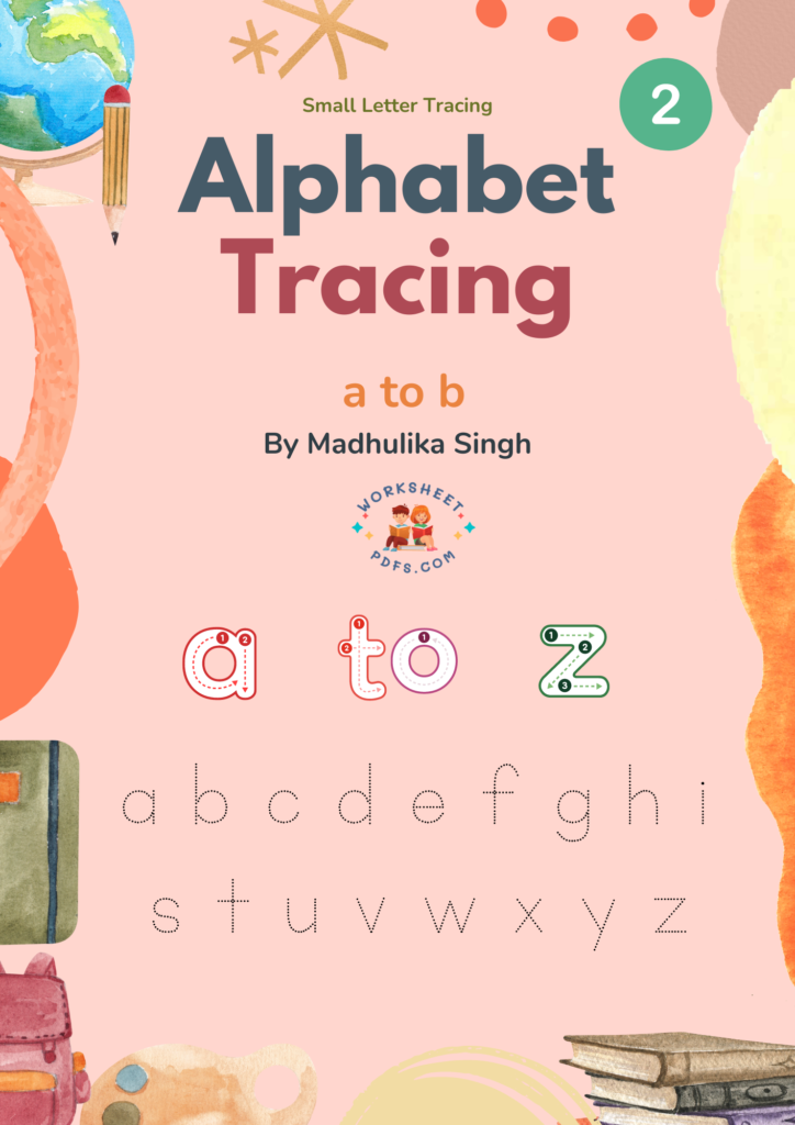 a to z small letter tracing