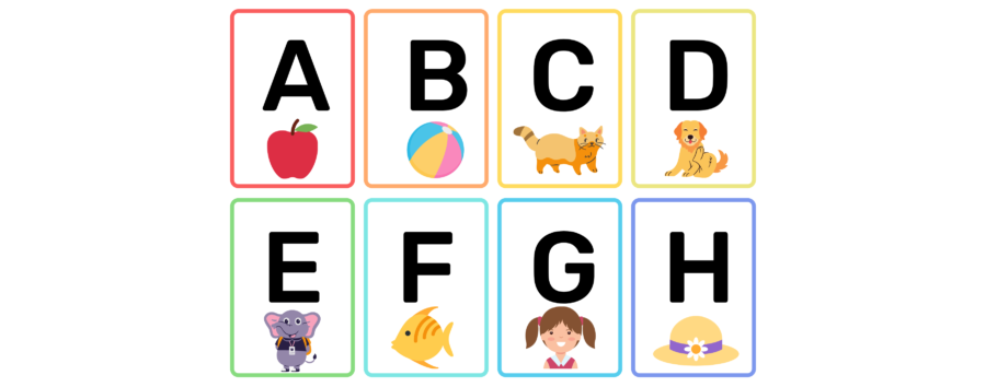 Alphabet Flash Cards Phonics Sound