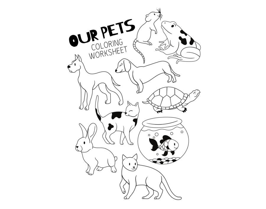 Pet Coloring Pages Free Download